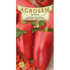 Seminte de ardei lung marconi red, 0,5 grame, Agrosem