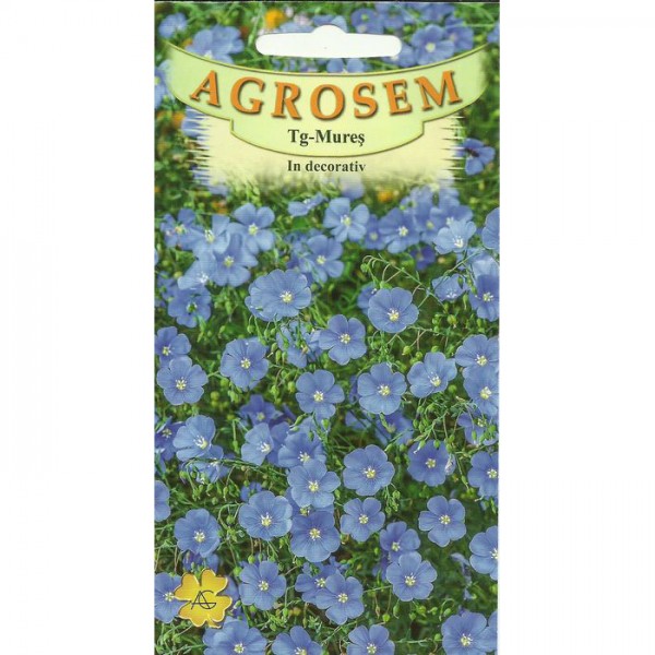 Seminte de flori in decorativ albastru, 0,5 grame, Agrosem