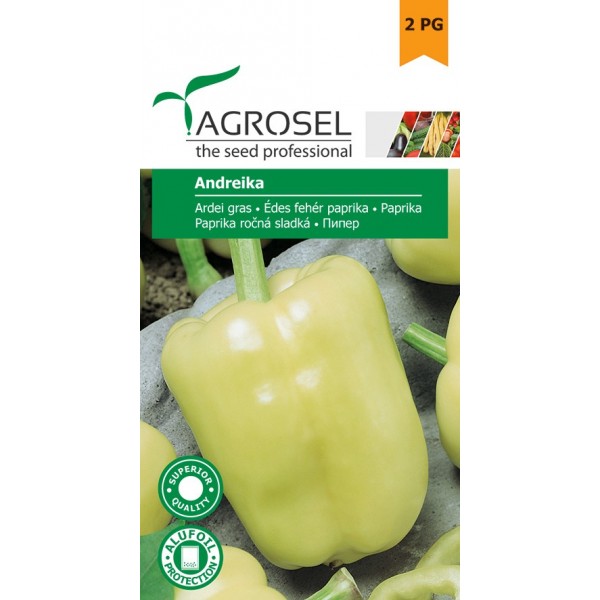 Seminte de ardei gras romanesc Andreika, 1 gram, PG-2, Agrosel