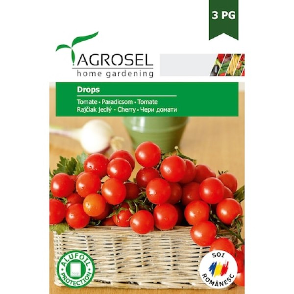 Seminte de tomate Drops, 1.5 grame, PG-3, Agrosel
