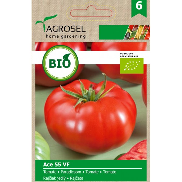 Seminte BIO de tomate Ace 55 VF, 0,5 grame, PG-6, Agrosel