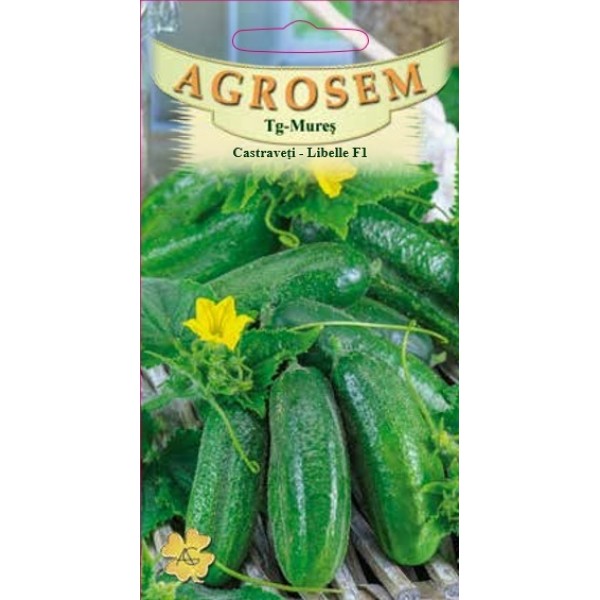Seminte de castraveti cornichon Libelle F1, 2 grame, Agrosem
