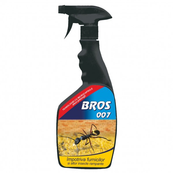 Spray cu microcapsule impotriva furnicilor si a altor insecte taratoare, 500 ml, Bros
