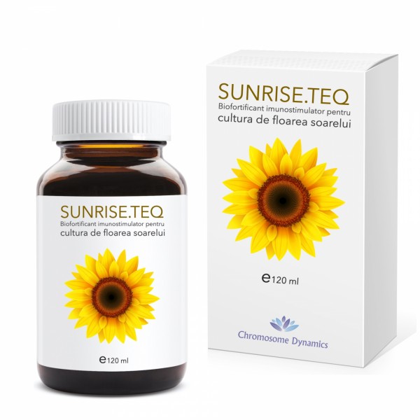 Biofortificant imunostimulator pentru cultura de floarea soarelui SUNRISE.TEQ (doza pentru 1 ha - vol. 120 ml)