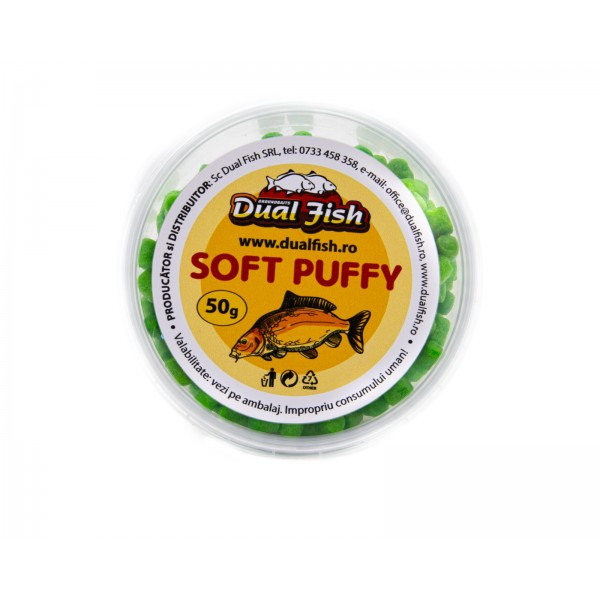 Momeala usoara pentru pescuit, tip mini pelete, Puffy Soft, aroma de anason, 50 grame, Dual Fish