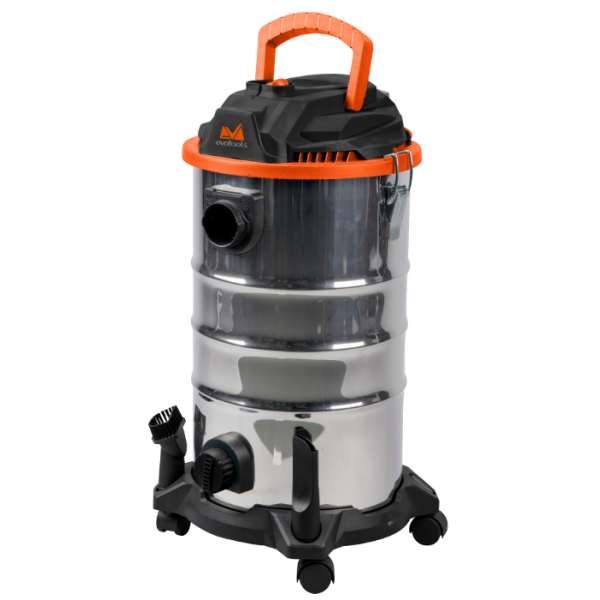 Aspirator umed-uscat, model 1400 EPTO, putere 1400 watti, volum 30 litri, bobinaj de cupru, Evotools, 680682