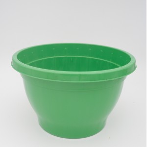 Ghiveci suspendat, culoare verde, diametru 21 cm + agatatoare, Akbahar Plastik