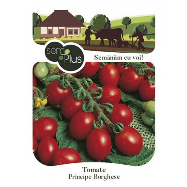 Seminte de tomate cherry Principe Borghese, 0,5 grame, SemPlus