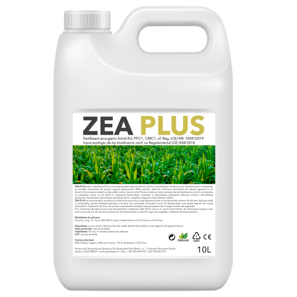 Zea Plus, fertilizant anorganic lichid special pentru cultura de porumb, 10 litri, SemPlus