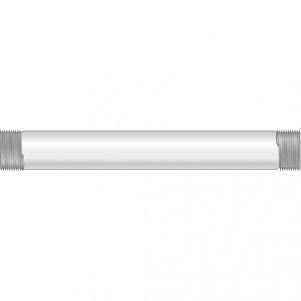 Prelungitor din PVC pentru aspersor, filete exterioare FE-FE, diametru 1 inch x 1 inch, lungime 150 cm, Palaplast, 3307/1533