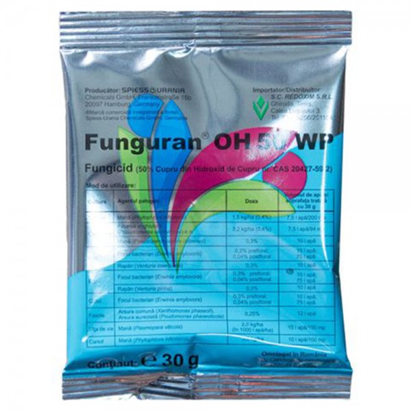 Fungicid Funguran OH 50 WP, 30 grame, Spiess Urania