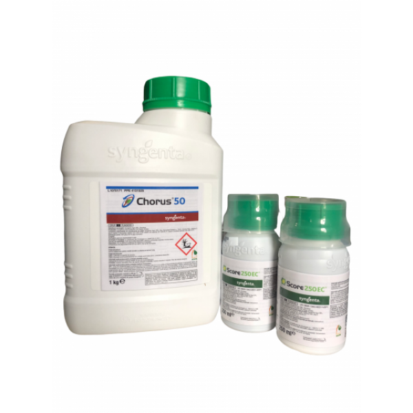 Pachet fungicide 1 kg Chorus 50 WG + 0.5 litri Score 250 EC, Syngenta