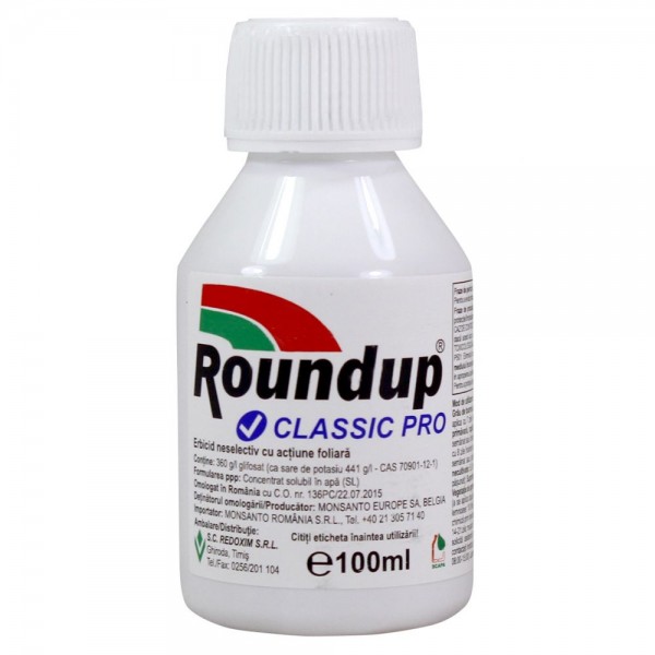 Erbicid Roundup Classic Pro, 100 ml, Monsanto