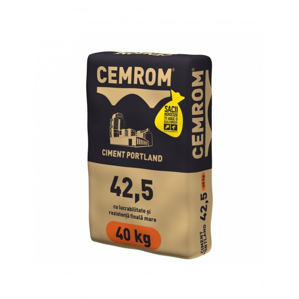 Ciment Cemrom CEM II B/LL 42,5,  40 Kg, Soceram