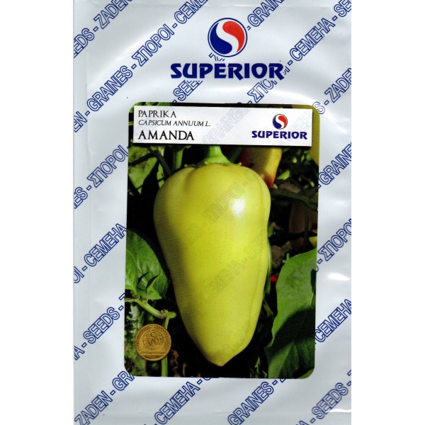 Pachet promotional Seminte de ardei gras Amanda, 10 grame, Superios Seeds, 9 + 1 GRATIS