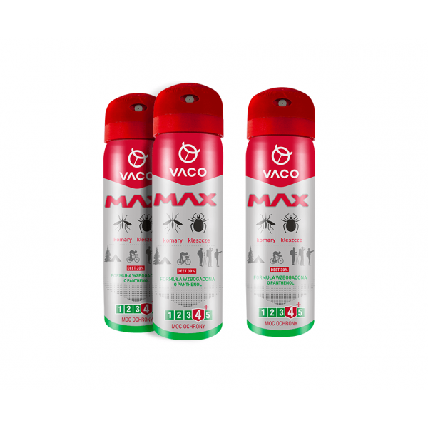Spray Vaco Max cu panthenol (mini) pentru indepartarea tantarilor si capuselor 100 ml, Vaco
